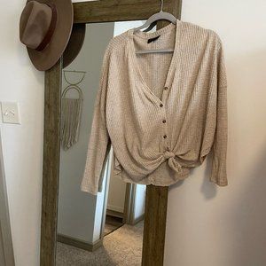 Urban Outfitters Waffle Blouse